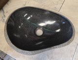 Handmade Natural Oval River Stone  Bathroom Basin  RVS 2409091