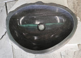 Handmade Natural Oval River Stone  Bathroom Basin  RM 2409131