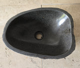 Handmade Natural Oval River Stone  Bathroom Basin  RS 2409136