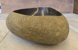 Handmade Natural Oval River Stone  Bathroom Basin  RVM 2409037