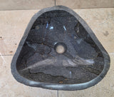 Handmade Natural Oval River Stone  Bathroom Basin  RS 25072063