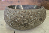 Handmade Natural Oval River Stone  Bathroom Basin  RS 2409006