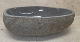 Handmade Natural Oval River Stone  Bathroom Basin  RM 25072071