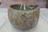 Handmade Natural Oval River Stone  Bathroom Basin  RS 2409074
