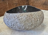 Handmade Natural Oval River Stone  Bathroom Basin  RVS 2409091