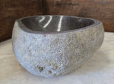 Handmade Natural Oval River Stone  Bathroom Basin  RS 2409066