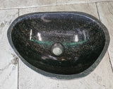 Handmade Natural Oval River Stone  Bathroom Basin  RS 2409140