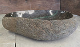 Handmade Natural Oval River Stone  Bathroom Basin  RVM 2409074
