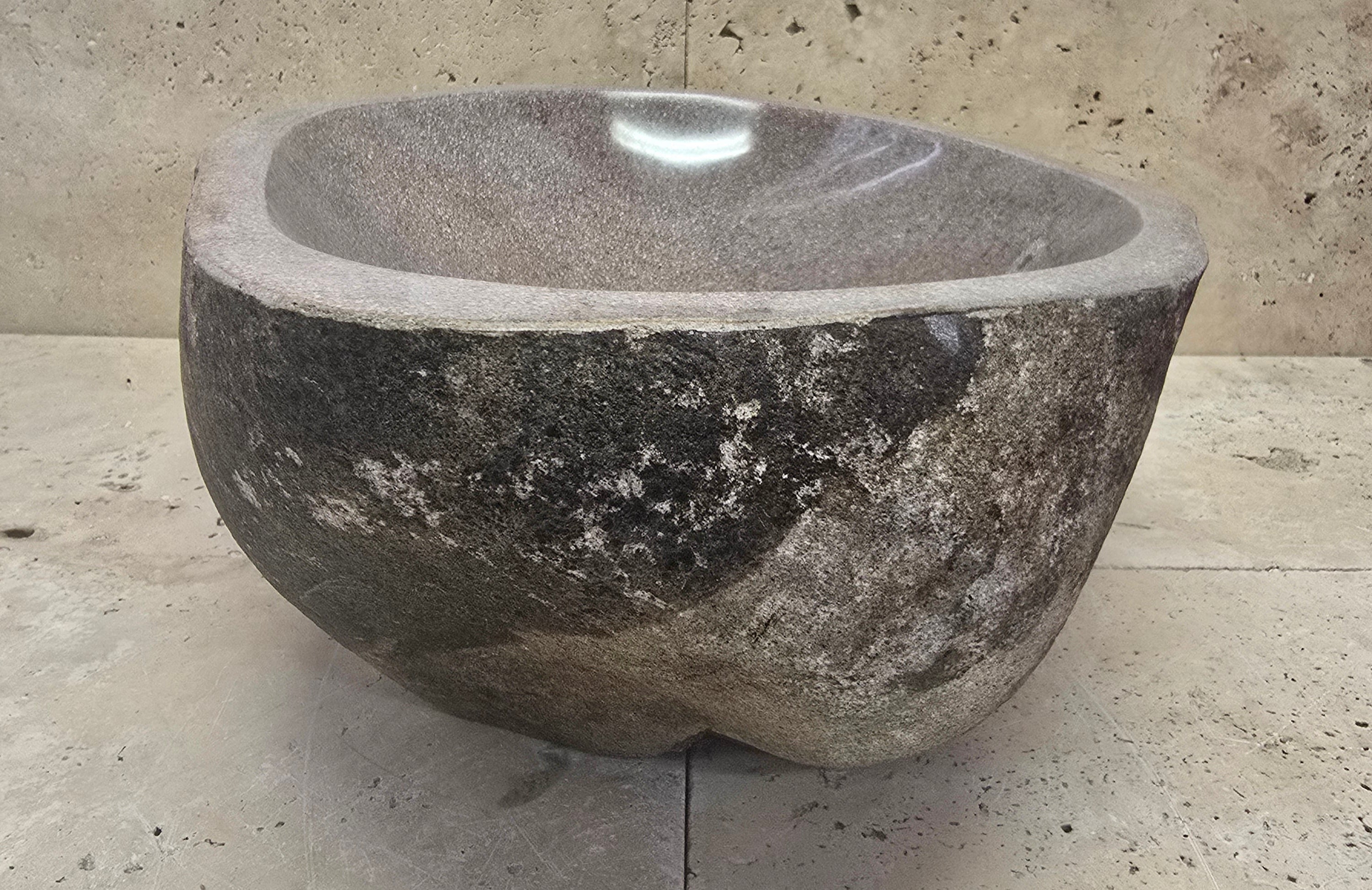 Handmade Natural Oval River Stone  Bathroom Basin  RM 2409063