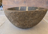 Handmade Natural Oval River Stone  Bathroom Basin  RS 2409046