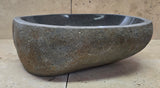 Handmade Natural Oval River Stone  Bathroom Basin  RM 2409193