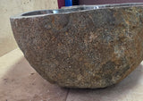 Handmade Natural Oval River Stone  Bathroom Basin TWIN SETS A & B RS 25072003