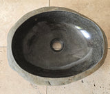 Handmade Natural Oval River Stone  Bathroom Basin  RVM 2409081