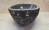 Handmade Natural Oval River Stone  Bathroom Basin  RS 2409130