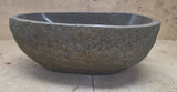 Handmade Natural Oval River Stone  Bathroom Basin  RS 2409127