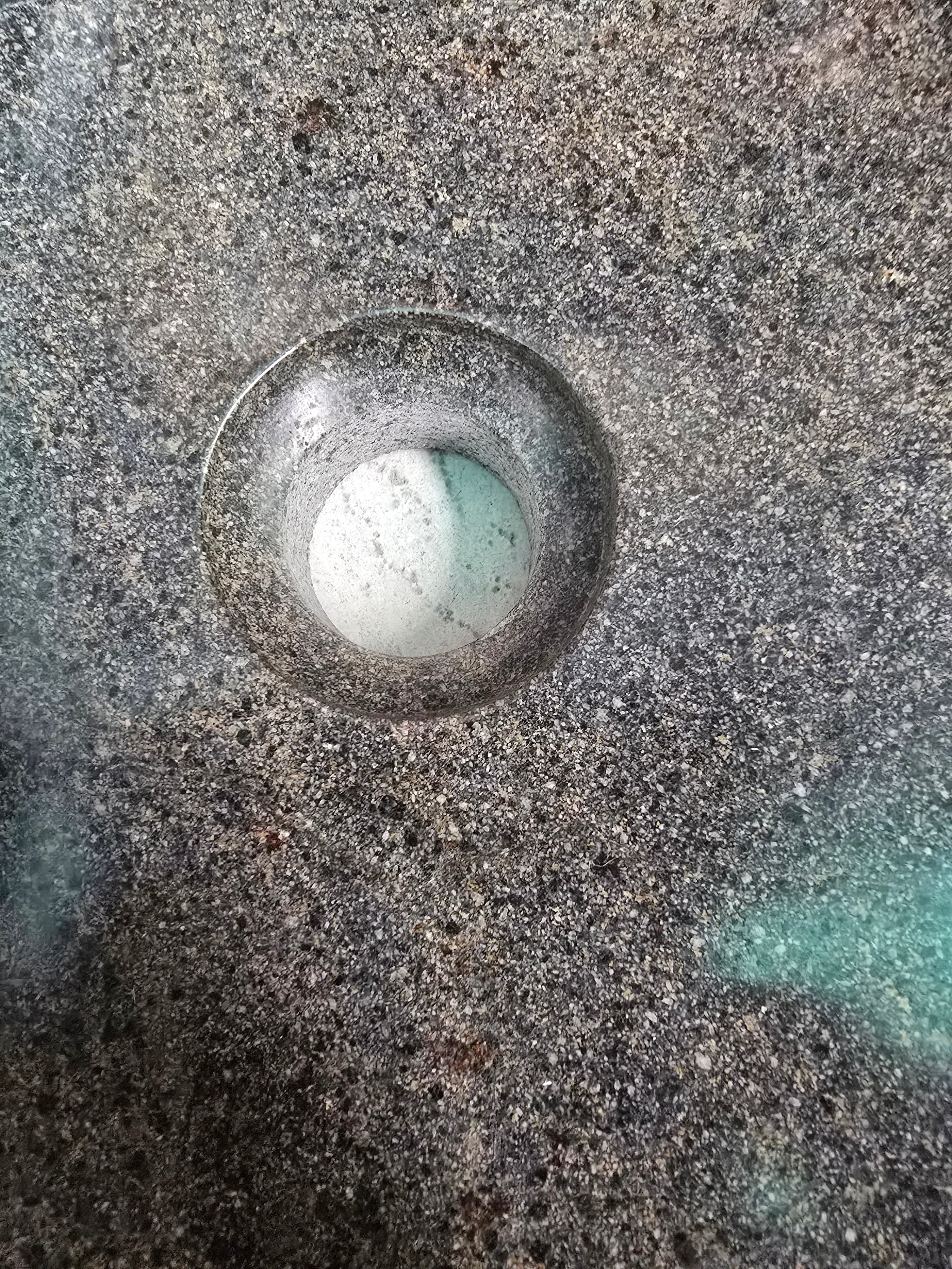 Handmade Natural Oval River Stone  Bathroom Basin  RVM 2409074