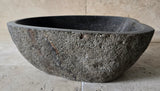 Handmade Natural Oval River Stone  Bathroom Basin  RS 2409136