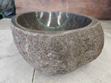 Handmade Natural Oval River Stone  Bathroom Basin  RS 2409099