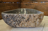 Handmade Natural Oval River Stone  Bathroom Basin  RS 24090115