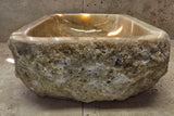 Natural Handmade Onyx Stone Bathroom Basin - ORM 240901