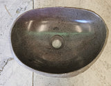 Handmade Natural Oval River Stone  Bathroom Basin  RVS 2409005