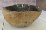 Handmade Natural Oval River Stone  Bathroom Basin  RL 240937