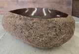 Handmade Natural Oval River Stone  Bathroom Basin  RVS 2409068