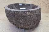 Handmade Natural Oval River Stone  Bathroom Basin  RM 25072009