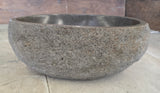 Handmade Natural Oval River Stone  Bathroom Basin  RS 2409090