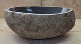 Handmade Natural Oval River Stone  Bathroom Basin  RS 2409131