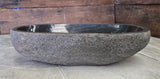 Handmade Natural Oval River Stone  Bathroom Basin  RL 240952