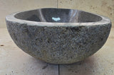 Handmade Natural Oval River Stone  Bathroom Basin  RS 25072008