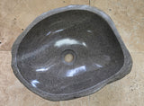 Handmade Natural Oval River Stone  Bathroom Basin  RS 2409040