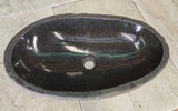 Handmade Natural Oval River Stone  Bathroom Basin  RL 240952