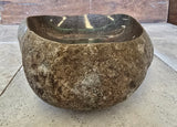 Handmade Natural Oval River Stone  Bathroom Basin  PHM 240915