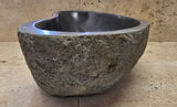 Handmade Natural Oval River Stone  Bathroom Basin  RL 240917