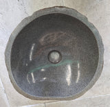 Handmade Natural Oval River Stone  Bathroom Basin  RS 24091055
