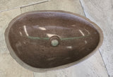 Handmade Natural Oval River Stone  Bathroom Basin  RM 2409017