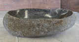Handmade Natural Oval River Stone  Bathroom Basin  RVS 2409057