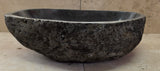 Handmade Natural Oval River Stone  Bathroom Basin  RL 25072036
