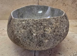 Handmade Natural Oval River Stone  Bathroom Basin  RVM 2409006