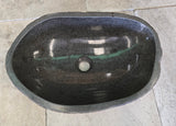 Handmade Natural Oval River Stone  Bathroom Basin  RM 2409019