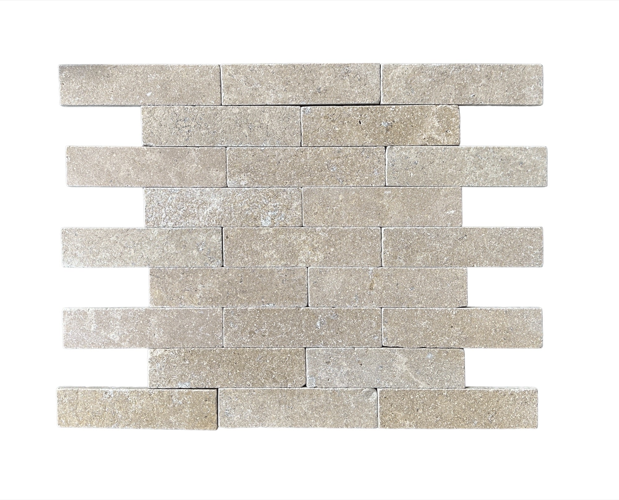 Sinai Pearl Limestone Kit Kat Natural Tiles, 200x50x12mm acid washed