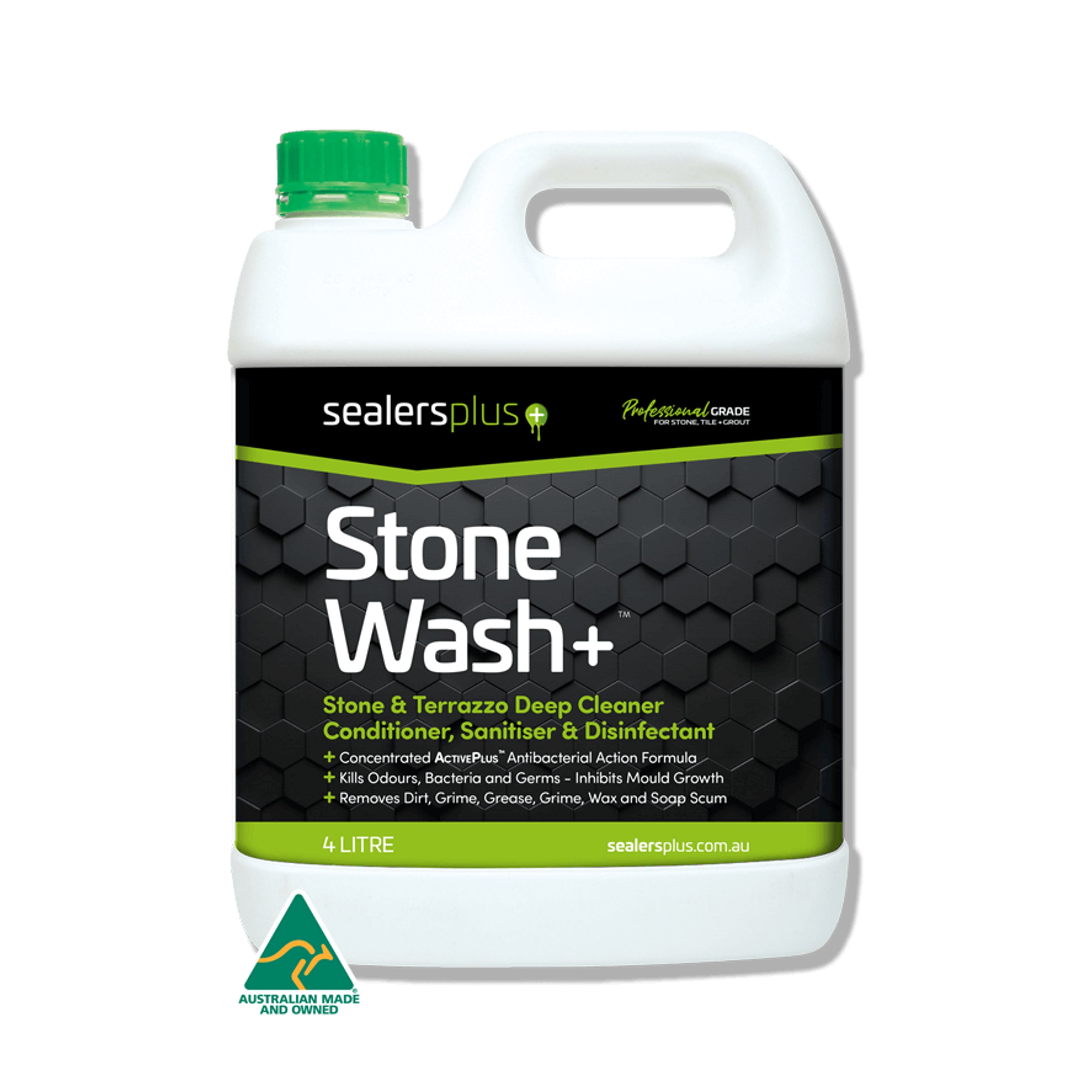 Stone Wash+ – Natural Stone, Encaustic Tile And Terrazzo Deep Cleaner, Conditioner Plus Commercial Grade Disinfectant Aqua Seal
