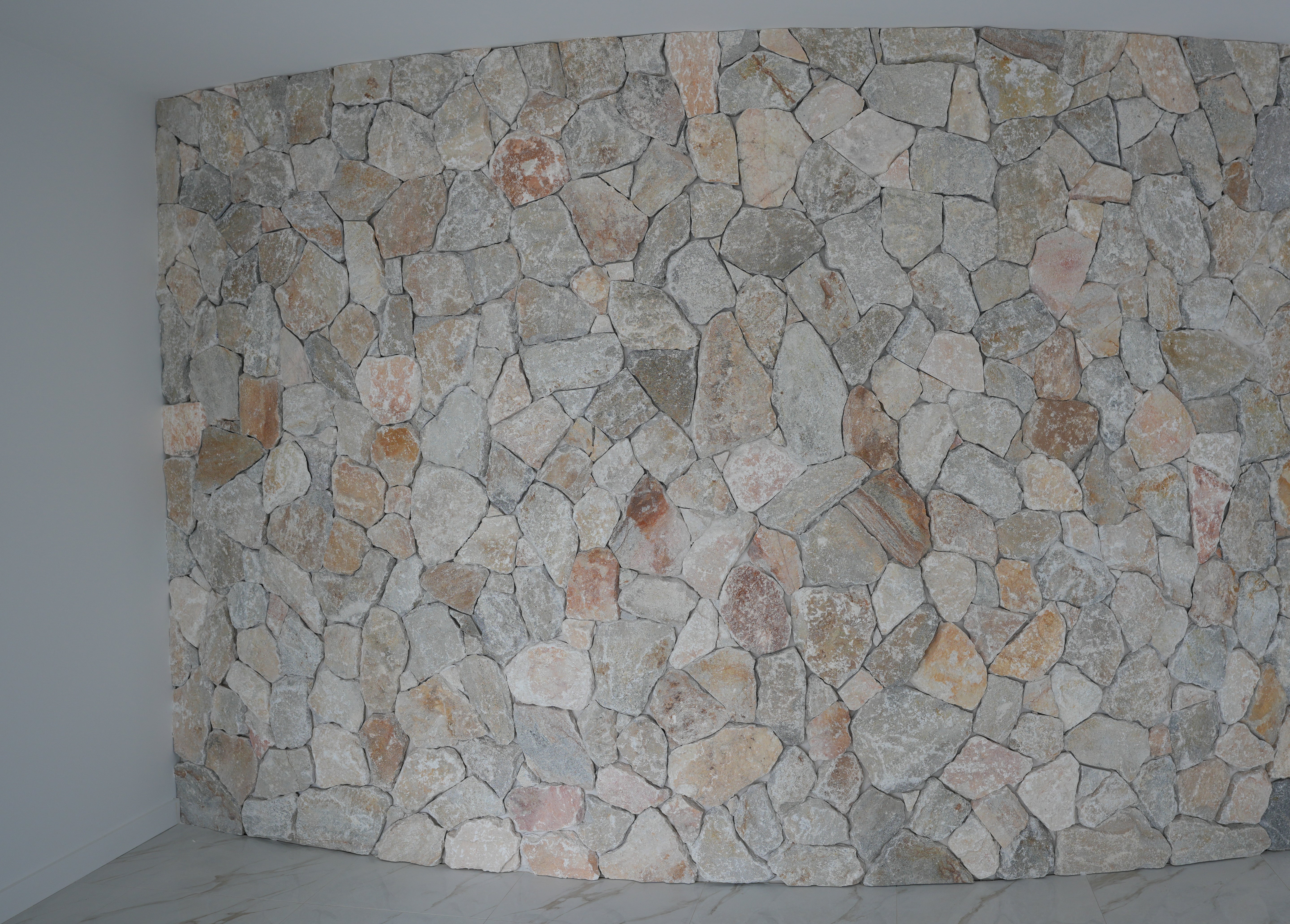 Natural Stone Wall Cladding Free Form - Loose Stone - Sunrise Random