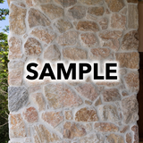 [SAMPLE] Natural Stone Wall Cladding Free Form - Loose Stone - Sunset Random