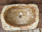 Natural Handmade Petrified Wood Basin - FS 2113 StoneandRock