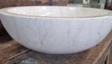 Classica: Round Polished Cream Marble Mount Basins StoneandRock