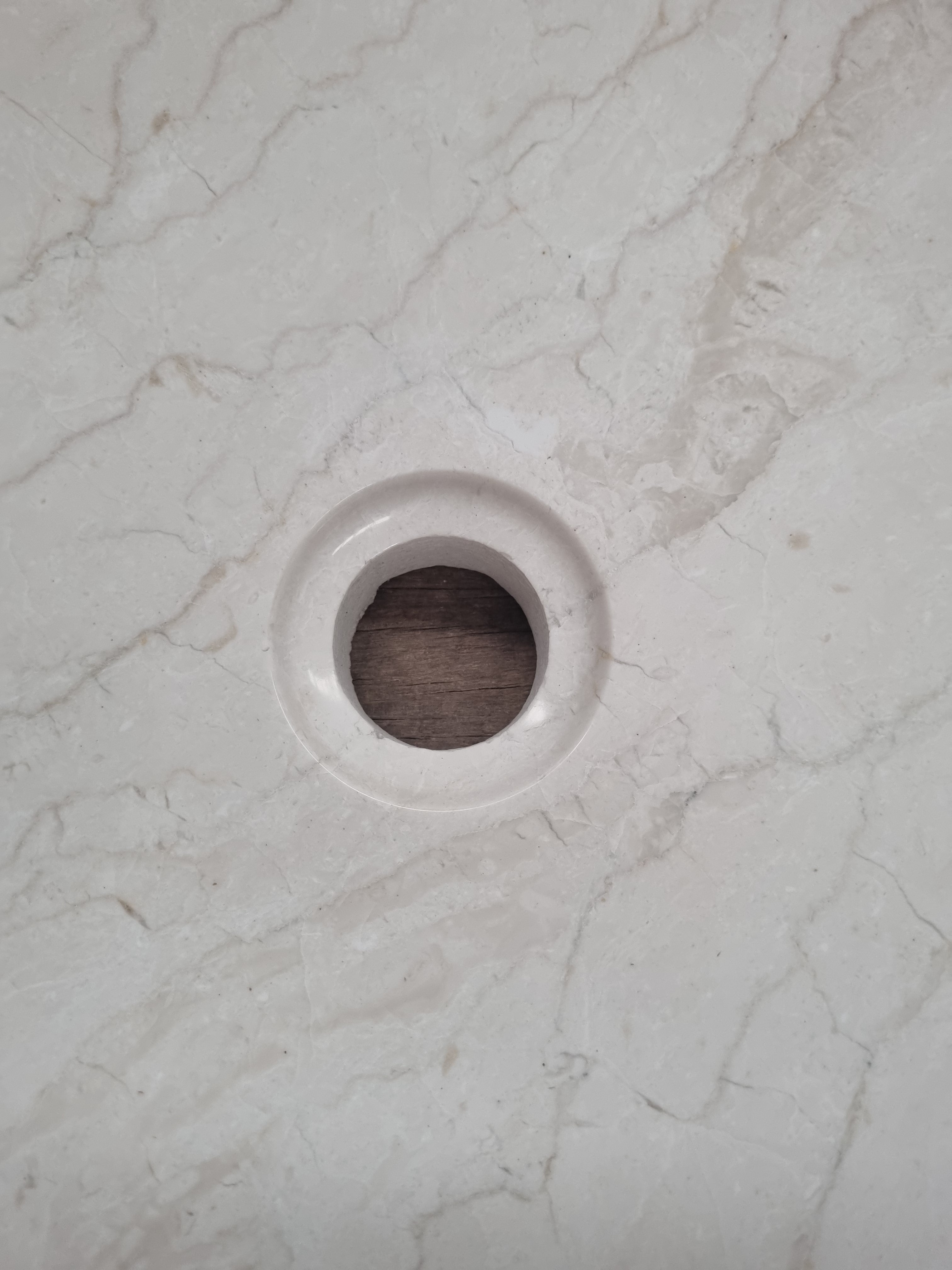 Classica: Round Polished Cream Marble Mount Basins StoneandRock