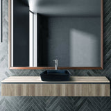 Rectangular Concrete Bathroom Vanity Wash Basin EF23 Stone and Rock